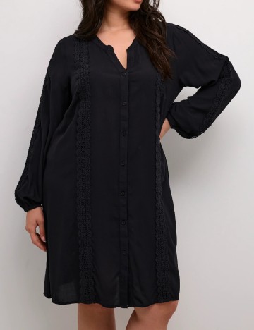 Rochie scurta Kaffe Curve, negru