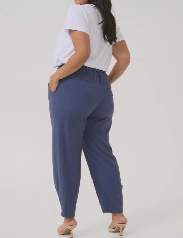 Pantaloni Kaffe Curve, albastru