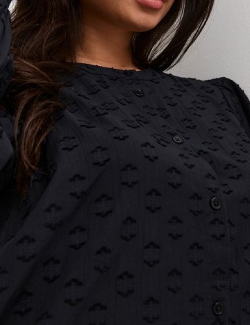 Camasa Kaffe Curve, negru