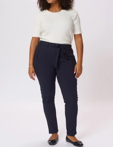 Pantaloni Kaffe Curve, bleumarin