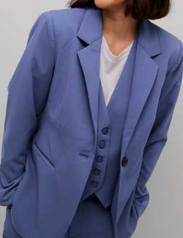 Sacou Kaffe, albastru