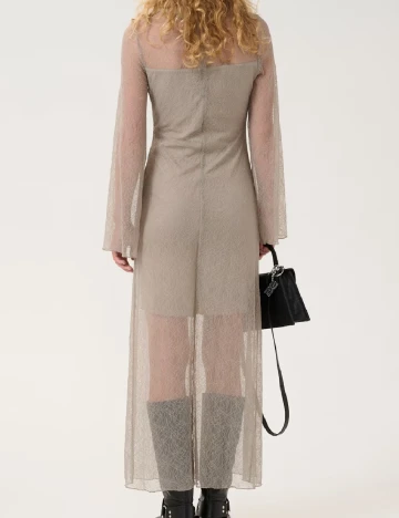 Rochie lunga Gestuz, gri