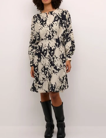 Rochie scurta Kaffe, crem