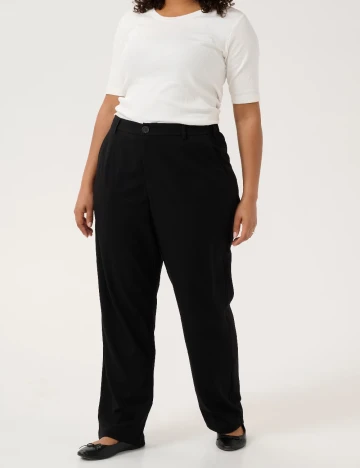 Pantaloni Kaffe Curve, negru