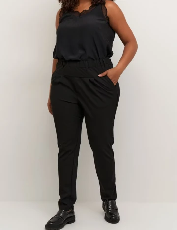 Pantaloni Kaffe Curve, negru