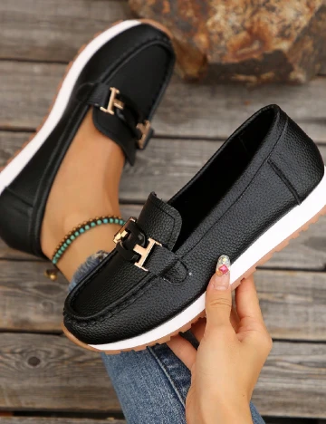 Mocasini SHEIN, negru