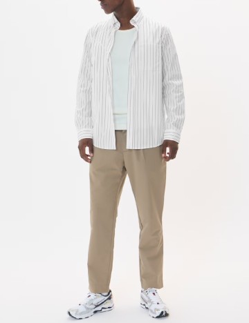 
						Camasa Matinique, alb/negru