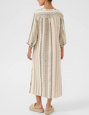 Rochie medie Cream, mix culori