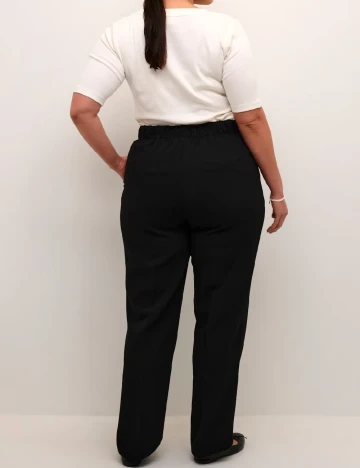 Pantaloni Kaffe Curve, negru