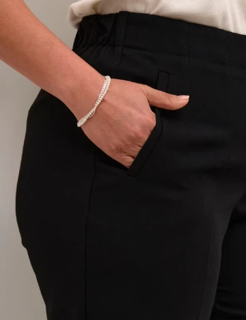 Pantaloni Kaffe Curve, negru