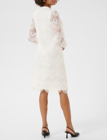 Rochie medie Culture, alb
