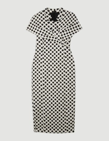 Rochie medie Karen Millen, alb/negru