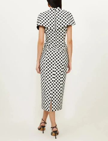 Rochie medie Karen Millen, alb/negru