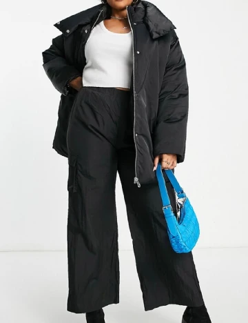 Geaca ASOS Curve, negru