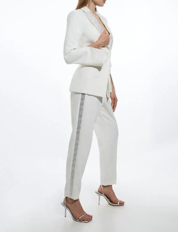 Pantaloni Karen Millen, alb