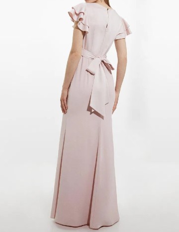 Rochie lunga Karen Millen, roz pal