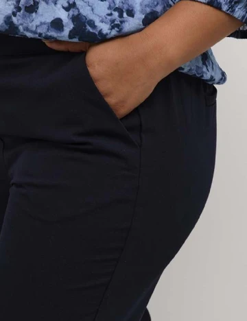 Pantaloni Kaffe Curve, bleumarin