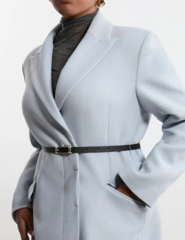 Palton Karen Millen Plus Size, bleu