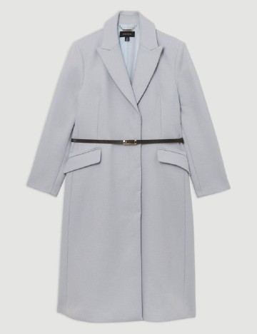 Palton Karen Millen Plus Size, bleu