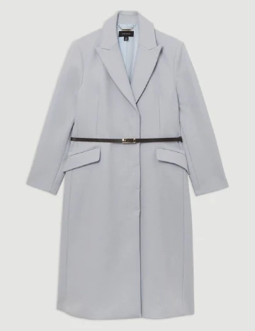 Palton Karen Millen Plus Size, bleu
