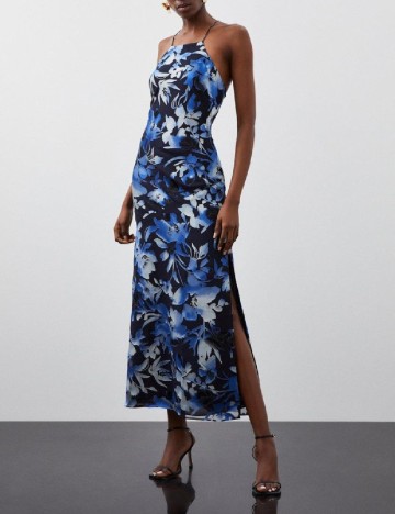 
						Rochie lunga Karen Millen, albastru