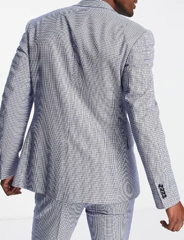 Sacou Topman, albastru/alb