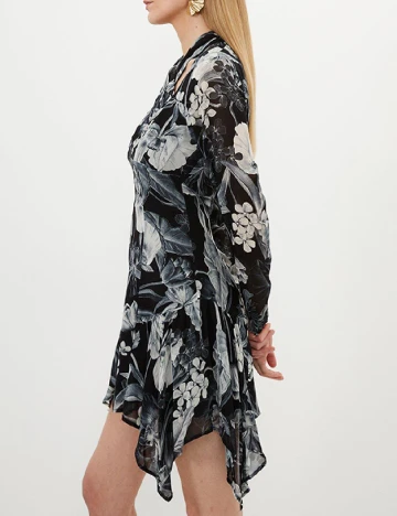 Rochie scurta Karen Millen, alb/negru