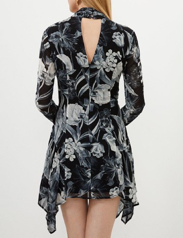Rochie scurta Karen Millen, alb/negru