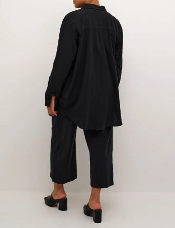 Camasa Kaffe Curve, negru