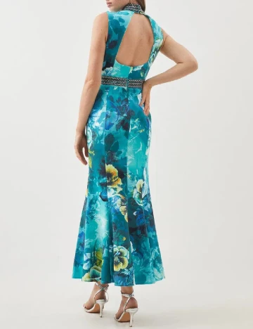 Rochie lunga Karen Millen, albastru