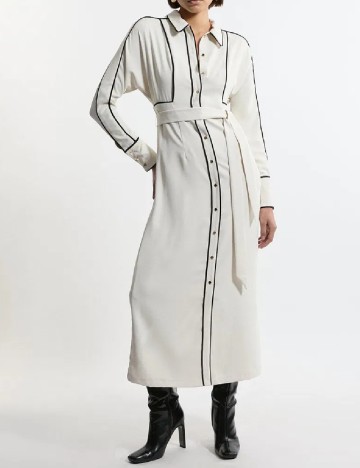 
						Rochie lunga Karen Millen, alb