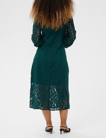 Rochie medie Cream, verde