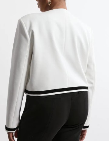 Sacou Karen Millen Plus Size, alb