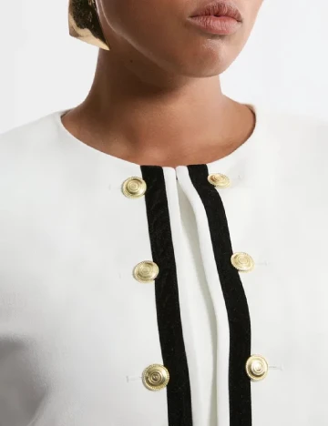 Sacou Karen Millen Plus Size, alb