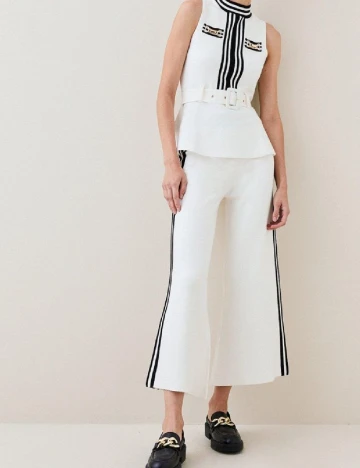 Pantaloni Karen Millen, alb