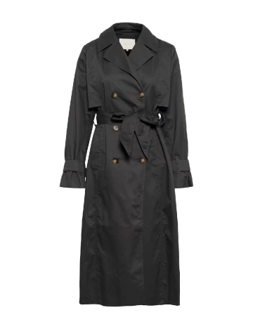 Trench Kaffe, gri inchis