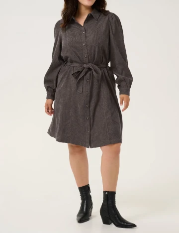 Rochie scurta Kaffe Curve, gri