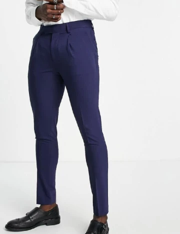 Pantaloni Noak, albastru