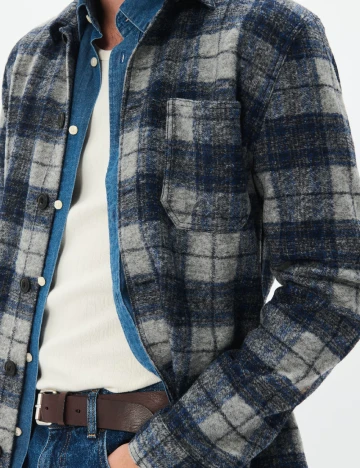 Camasa Matinique, bleumarin