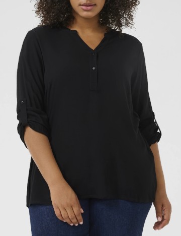 Bluza Kaffe Curve, negru