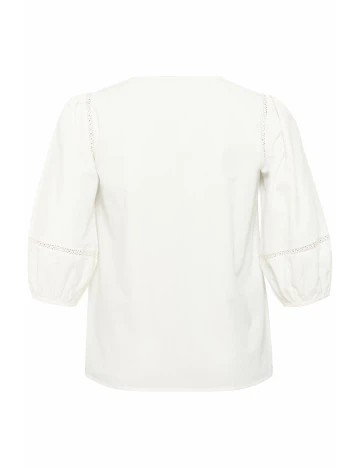 Bluza Kaffe Curve, alb