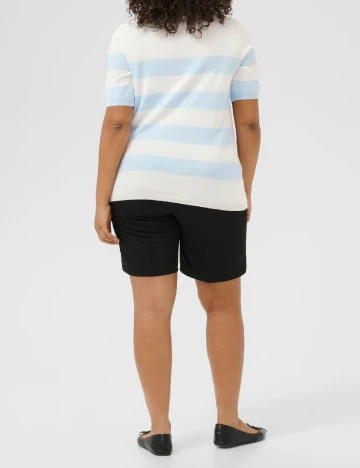 Bluza Kaffe Curve, alb/albastru