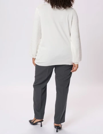 Bluza Kaffe Curve, alb