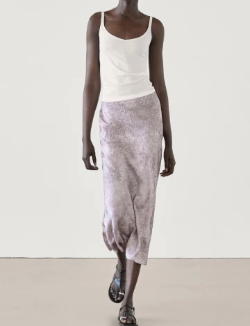 Fusta Massimo Dutti, lila