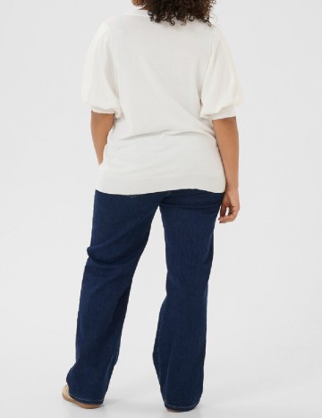 Bluza Kaffe Curve, alb