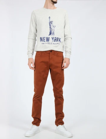 Pantaloni Zara, caramiziu