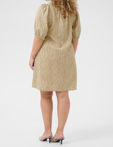 Rochie scurta Kaffe Curve, crem