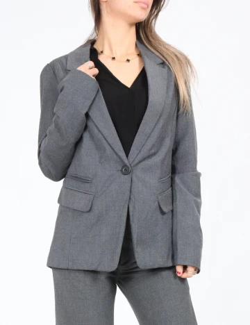 Sacou Bershka, gri inchis