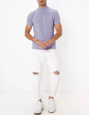 
						Tricou Bershka, lila