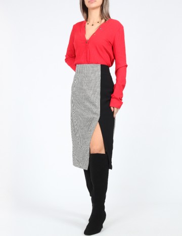 Fusta Zara, alb/negru